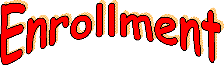enrollment word art 